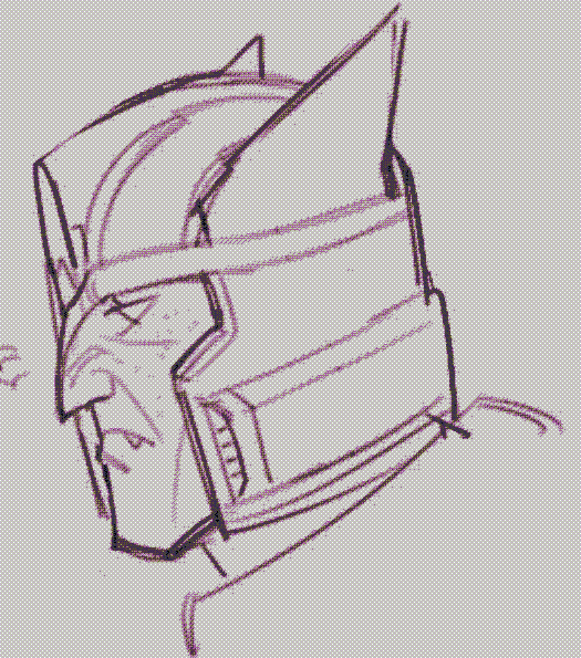 A grumpy dinobot